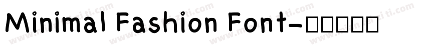 Minimal Fashion Font字体转换